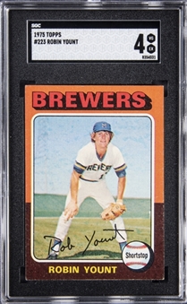 1975 Topps #223 Robin Yount Rookie Card - SGC VG-EX 4
